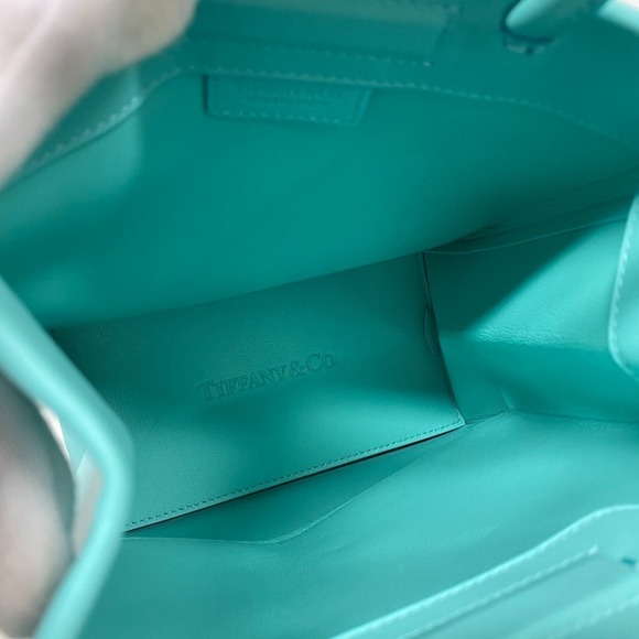 TIFFANY & Co. Cat Street Shoulder Tote Bag Blue - Picture 8 of 12